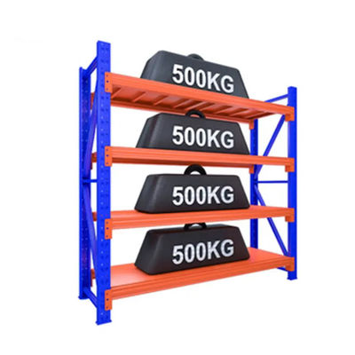 Goede prijs 4 Tier Industrieel Plank 200lbs Zwaar Draagbare Rack Plank Roestvrij online