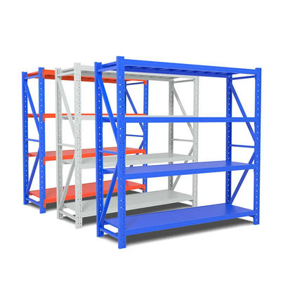 kwaliteit Oranje Wit Viervoudig Industrieel Rack Metalen Industrieel Garage Regal fabriek
